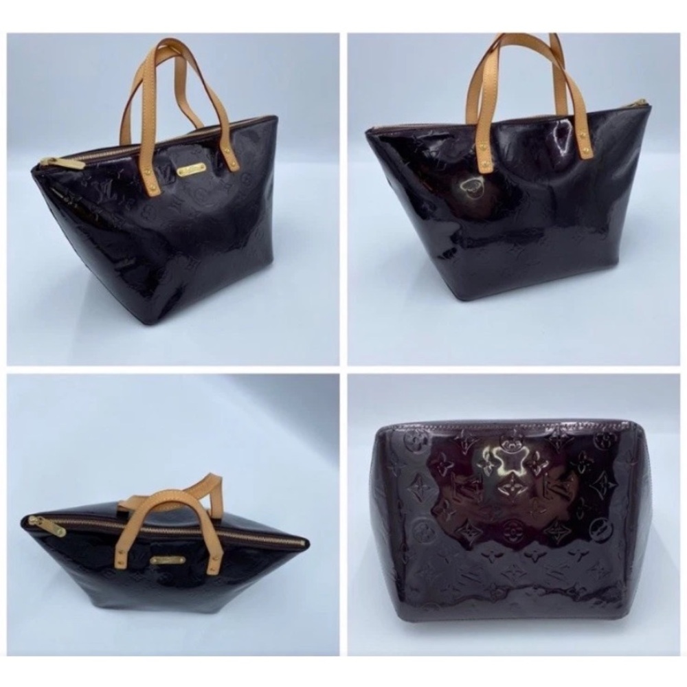 Louis Vuitton Dark Brown Patent Leather Tote